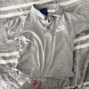 Nike Kids Light Gray Polo Shirt